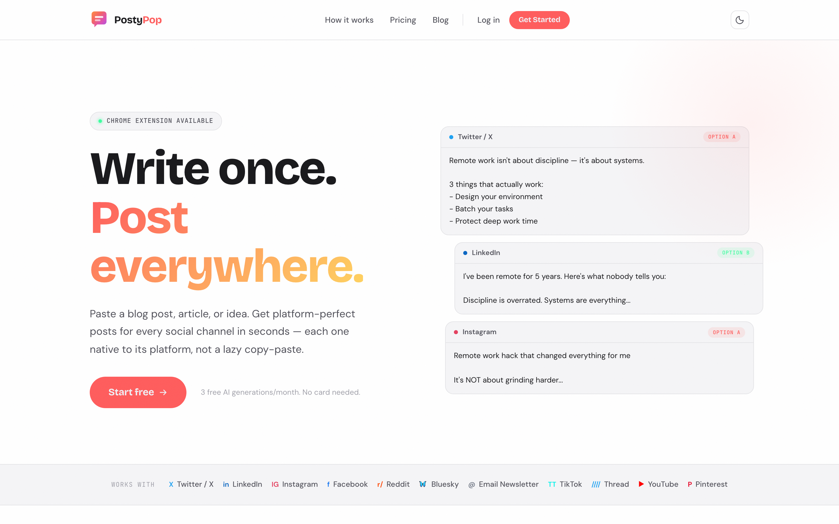PostyPop screenshot